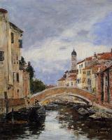Boudin, Eugene - Small Canal in Venice